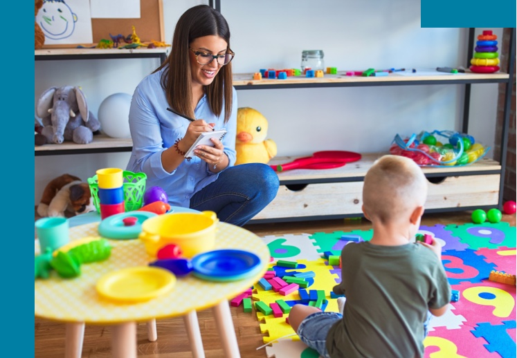 Student with child