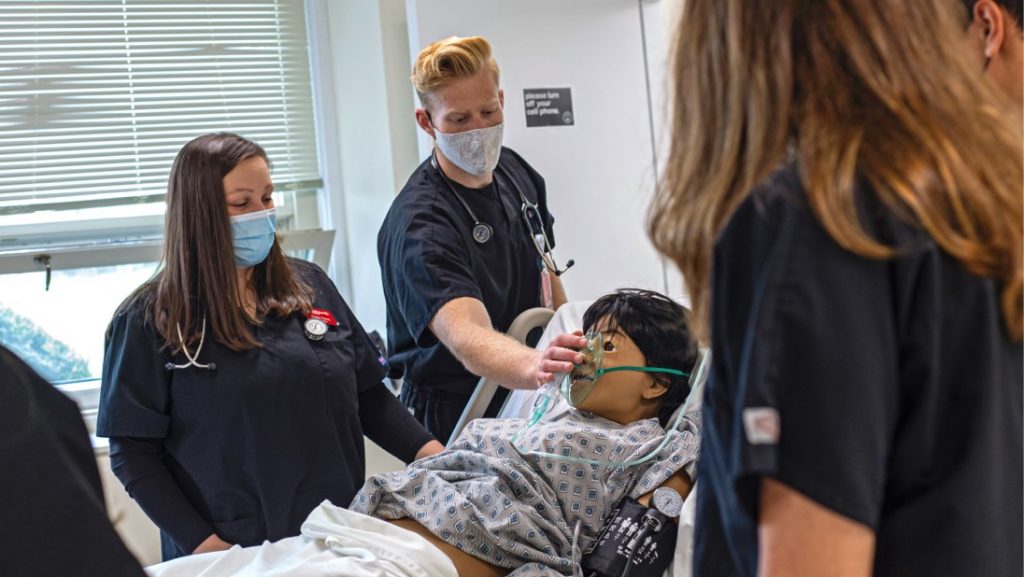 nursing students in a group