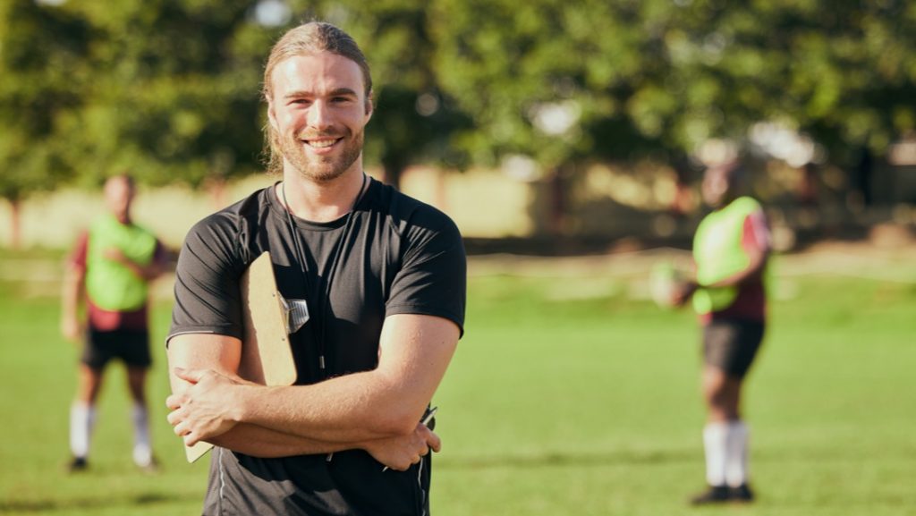 graduate student on the field